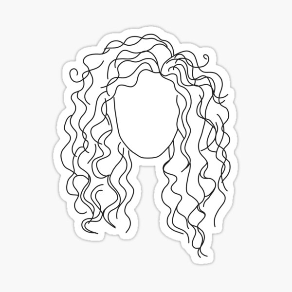 curly girlies Sticker
