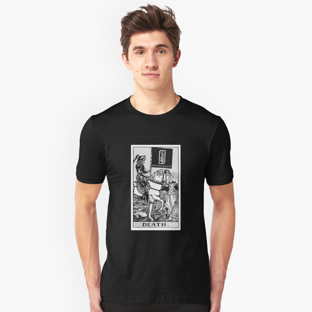 death tarot card t shirt