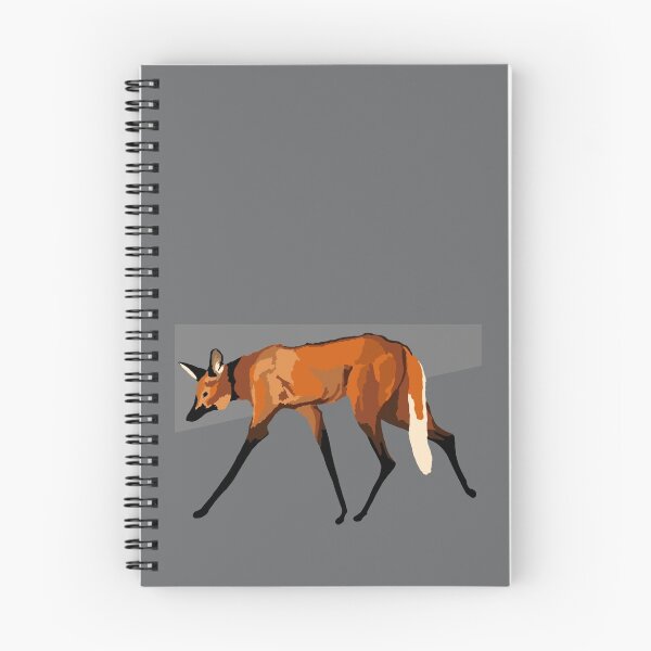 Item preview, Maned wolf with gray background designed and sold by stellarmule.