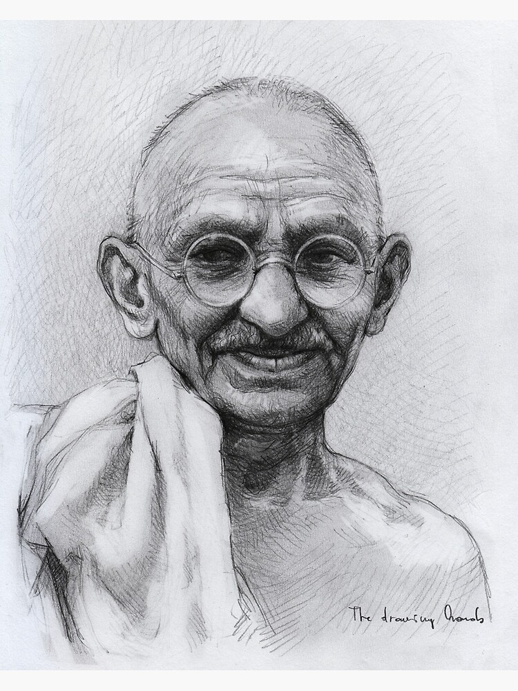 Mahatma Gandhi Drawing - How To Draw Mahatma Gandhi Step by Step || Pencil  Drawing Tutorial - YouTube