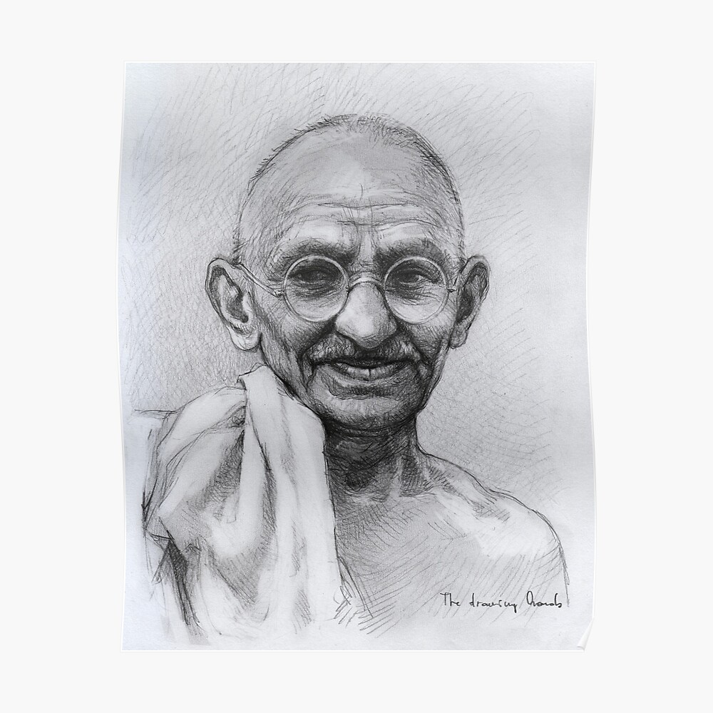 Mahatma gandhi portrait Stock Vector Images - Alamy