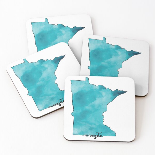 Item preview, Watercolor Minnesota Mn State Map Souvenir designed and sold by merchzy.