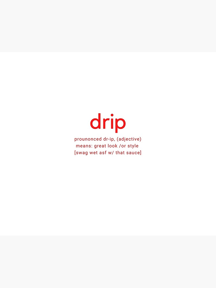 Colcha «DRIP DEFINITION» de AYOGRAPHIX Redbubble