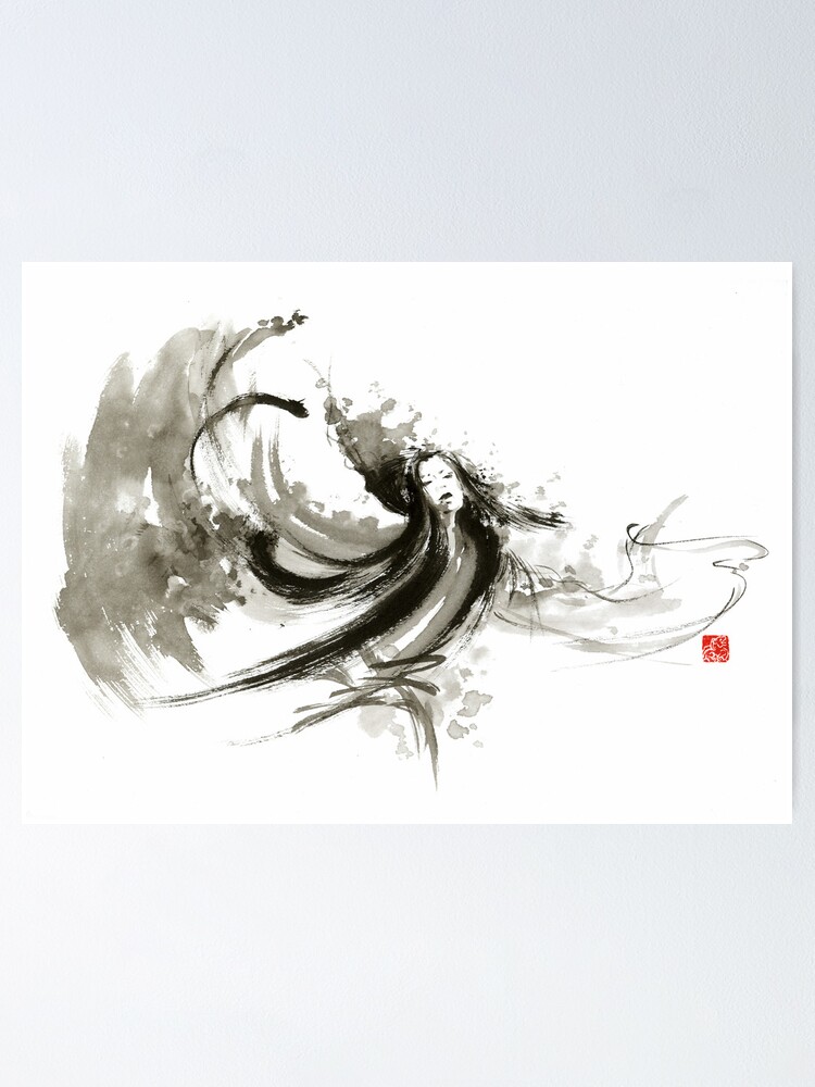 Erotic Canvas Art Cheap Wall Print Home Interior Geisha Back