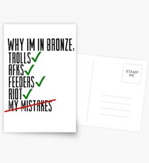 Why Im In Bronze Postcards