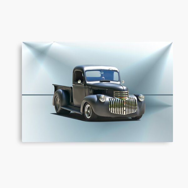 1942 Chevy Pick-Up 'Black Satin' Canvas Print