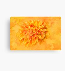 Dalhia Abstract Canvas Print