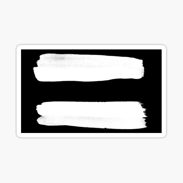 Equality Paint White Sticker