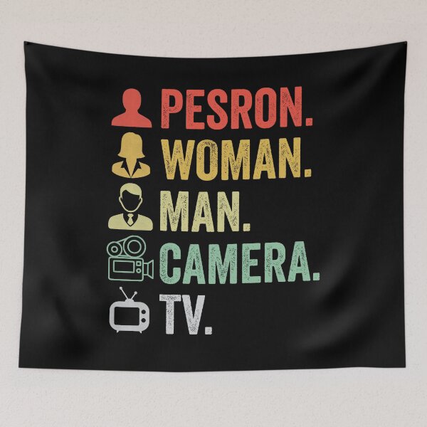 Item preview, Person Woman Man Camera Tv Anti Trump designed and sold by kader85.