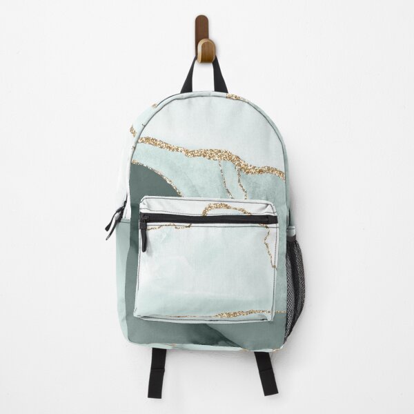Item preview, Watercolor Agate in Slate Green / Green Jade Faux Gold Veins designed and sold by PixDezines.