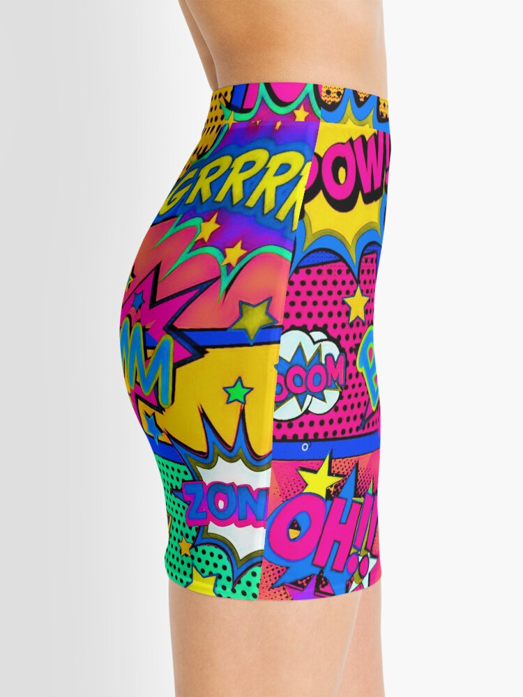 Alternate view of Colorful Comic Book Panels Mini Skirt