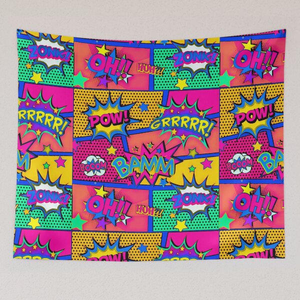 Item preview, Colorful Comic Book Panels designed and sold by Alondra.
