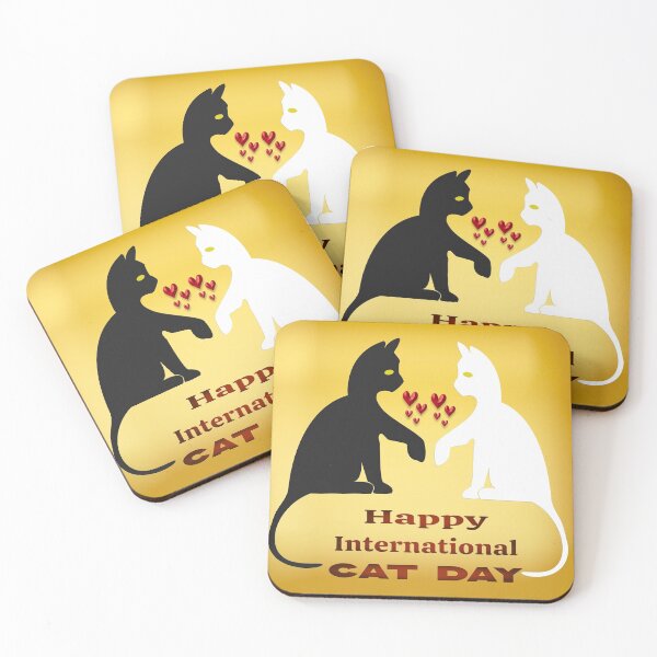Item preview, HAPPY INTERNATIONAL CAT DAY designed and sold by Ralek.