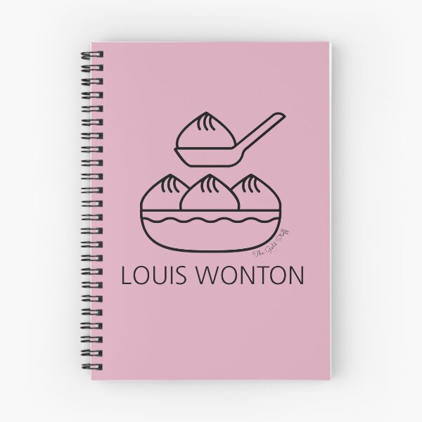 Item preview, Louis Wonton (Mauve) x Designer Foodie Puns designed and sold by GoldenStef.