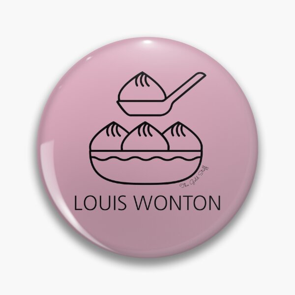 Item preview, Louis Wonton (Mauve) x Designer Foodie Puns designed and sold by GoldenStef.