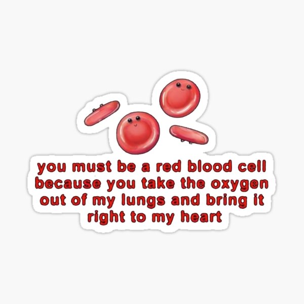 Red Blood Cell Science Pun Sticker