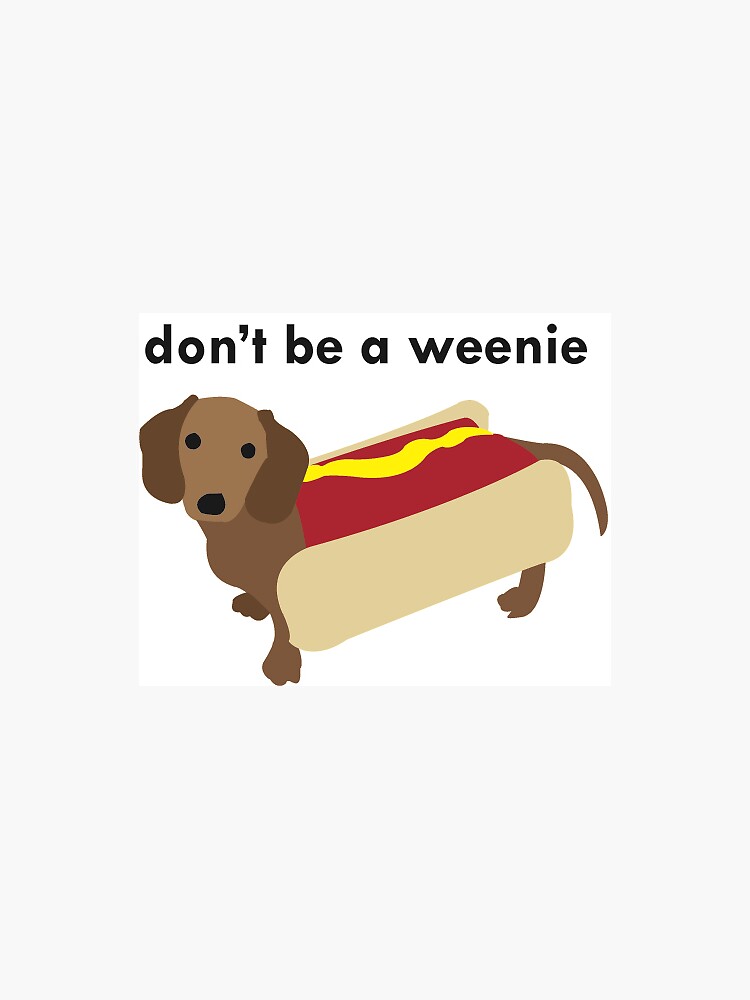 Little Wiener Dog Sticker For Sale By Charlo19 Redbubble