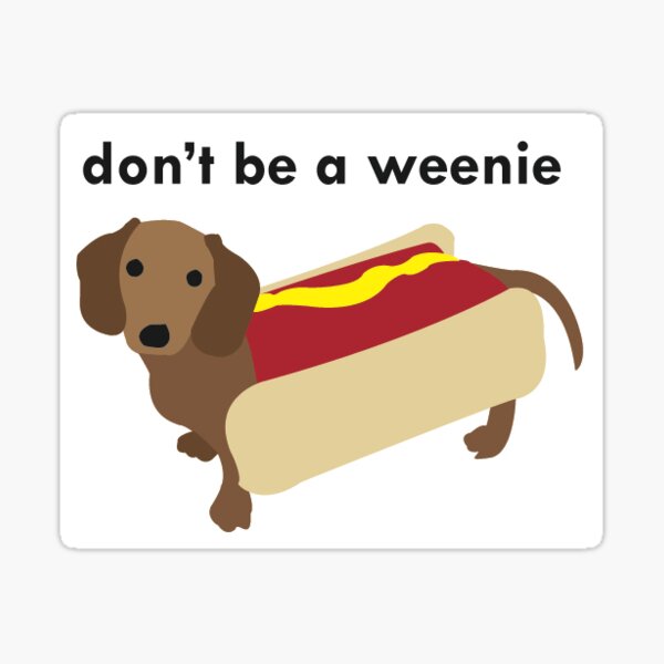 little wiener dog Sticker