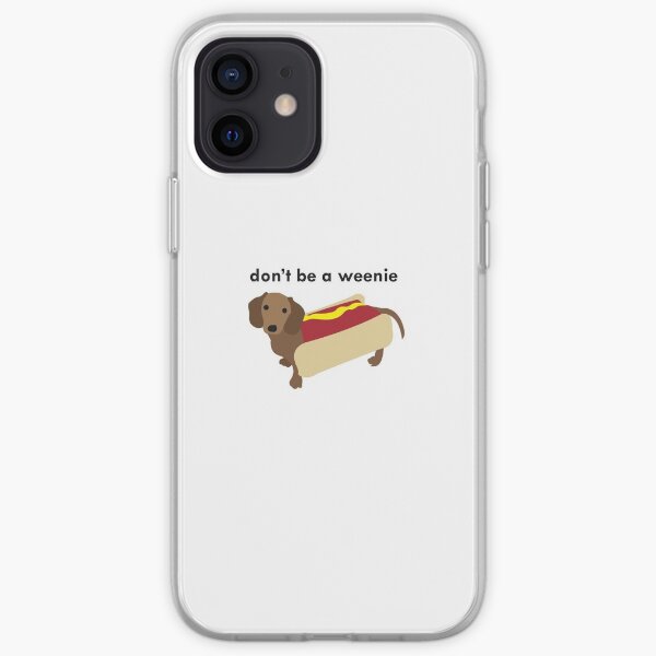 pequeño perro salchicha Funda blanda para iPhone