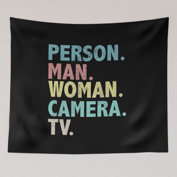 Item preview, Person. Man. Woman. Camera. TV. Vintage Distressed designed and sold by masterbones.