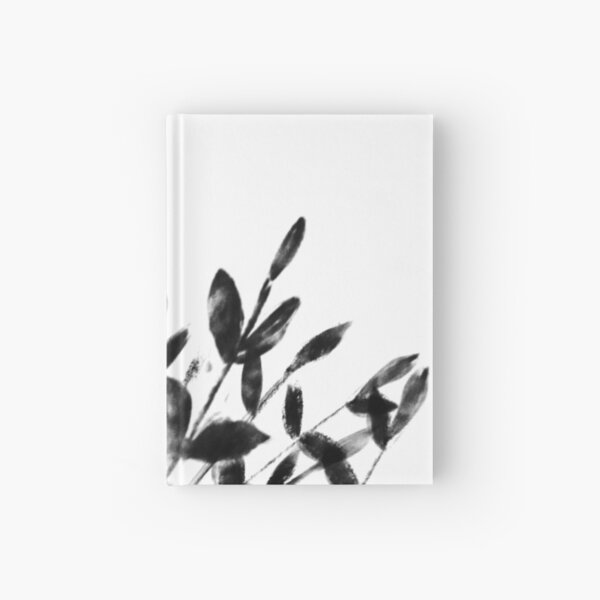 Foliage Series no1 white Hardcover Journal