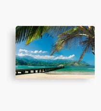 Hanalei Bay Pier, Kauai Metal Print