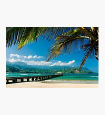 Hanalei Bay Pier, Kauai Photographic Print