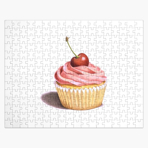 Pink Cupcake Jigsaw Puzzle