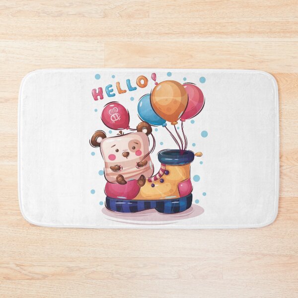 Item preview, Cute Bear with Balloons  designed and sold by urbanstore69.