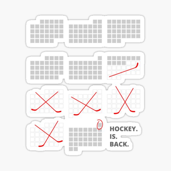 Hockey Is Back Sticker