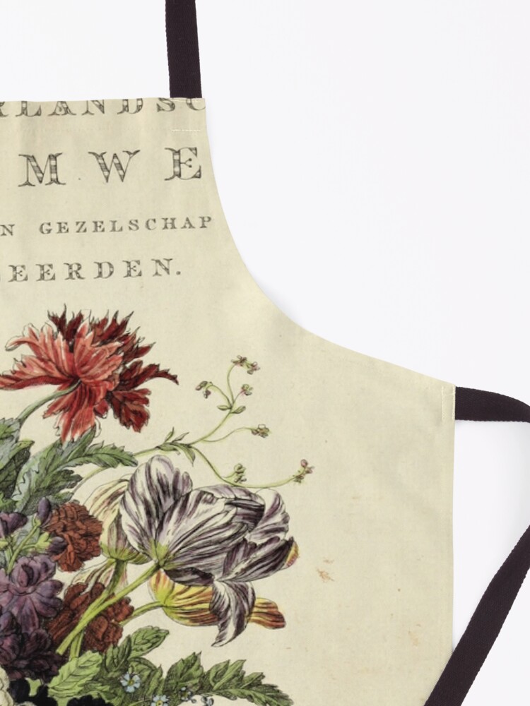 Alternate view of Nederlandsch bloemwerk (Dutch Flower Arrangements) from 1794 Apron