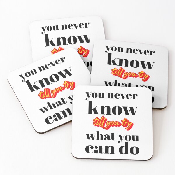 Item preview, Proverb- you never know what you can do till you try designed and sold by ajtechdesigns.