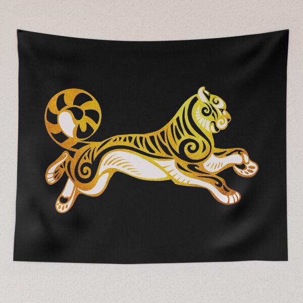 Item preview, Tribal Spiral Tiger designed and sold by LauraGarabedian.