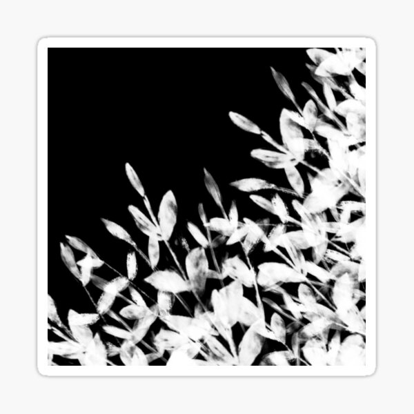 Foliage Series no1 black Sticker