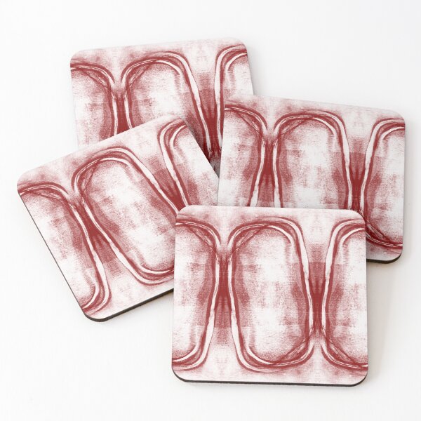 Item preview, Brick Red Horizontal Modern Geometric Abstract "Stacked" designed and sold by Janine Aykens.