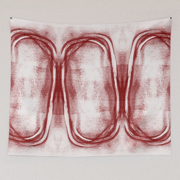 Item preview, Brick Red Horizontal Modern Geometric Abstract "Stacked" designed and sold by Janine Aykens.
