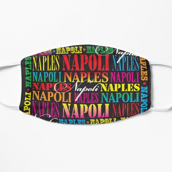Napoli Naples Script Famous Lovely Day Design Flat Mask