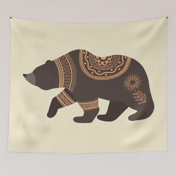 Item preview, Scandinavian Folk Art Bear designed and sold by space-kitten.