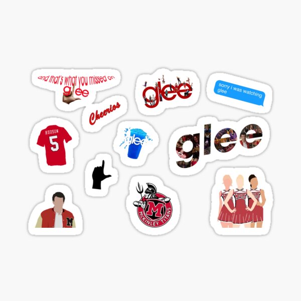 Glee Lèvres Mur Meubles STICKAROUNDS AUTOCOLLANTS chambre à coucher 23 pièces Glee fans