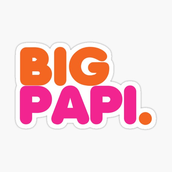 Big Papi Sticker for Sale by positiveimages