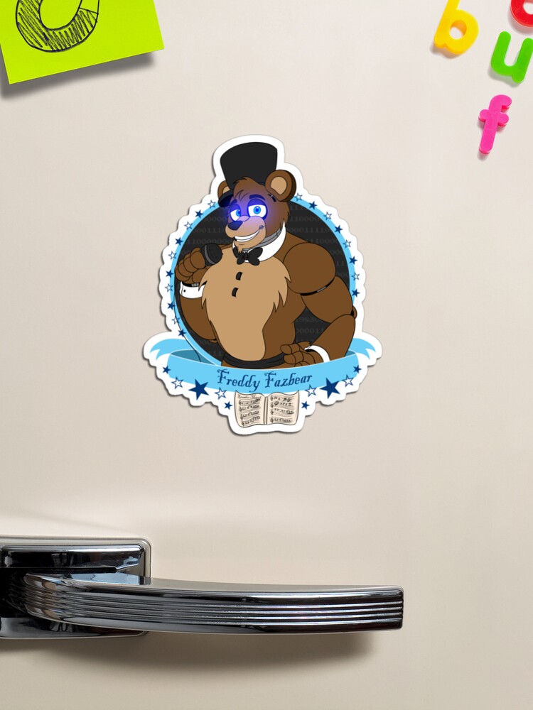 Freddy Fazbear Magnet for Sale by DragonessAnim