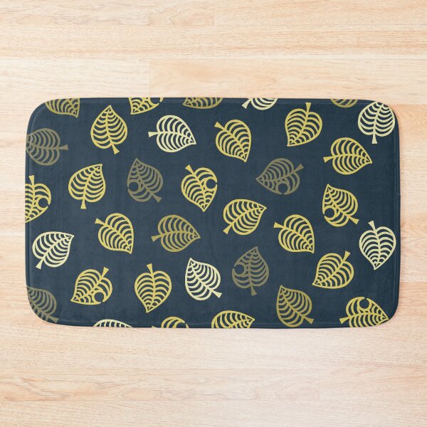Item preview, Nook Leaf Aloha Logo - Golden Yellow on Dark Blue  designed and sold by TheMajesticGoat.