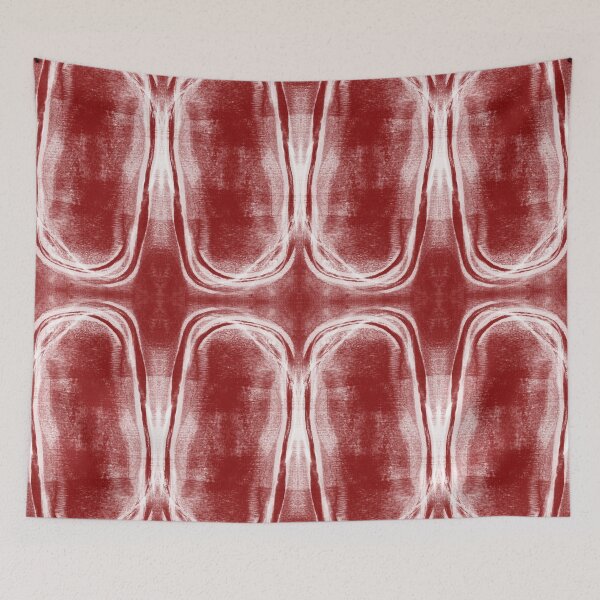 Item preview, Brick Red Modern Geometric Abstract "Stacked II" designed and sold by Janine Aykens.