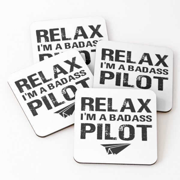 Item preview, Relax I'm Badass Pilot ! designed and sold by Boulbi-Shop.