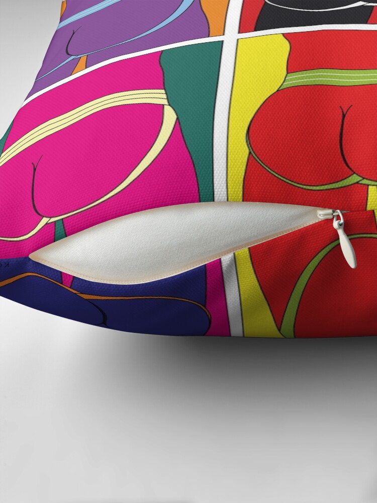 Thumbnail 2 of 4, Pillow, Pop Art Jockstrap Desire Nine designed and sold by kololo.