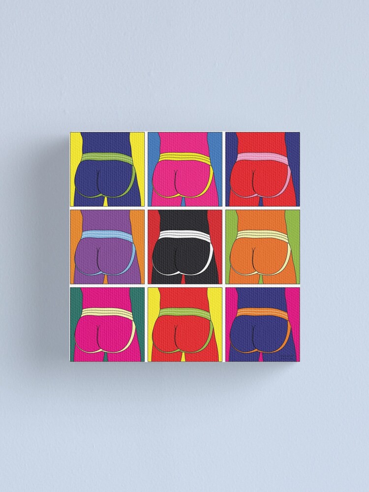 Alternate view of Pop Art Jockstrap Desire Nine Canvas Print