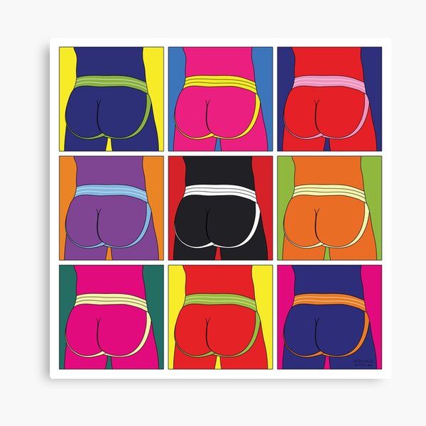 Pop Art Jockstrap Desire Nine Canvas Print