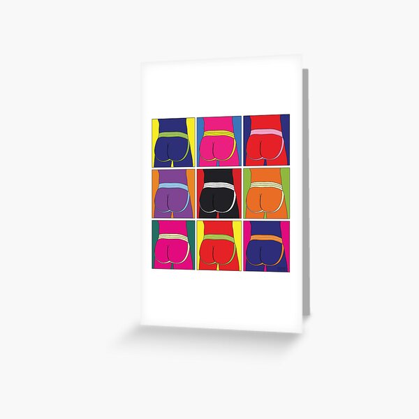 Pop Art Jockstrap Desire Nine Greeting Card
