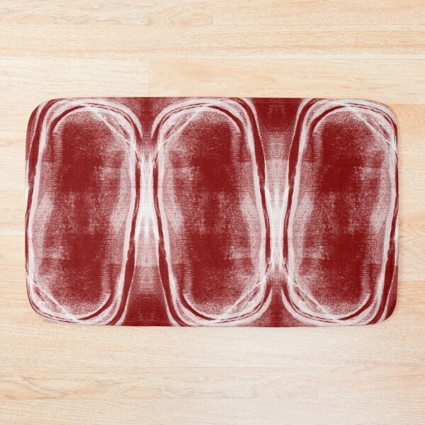 Item preview, Brick Red Horizontal Modern Geometric Abstract "Stacked II" designed and sold by Janine Aykens.