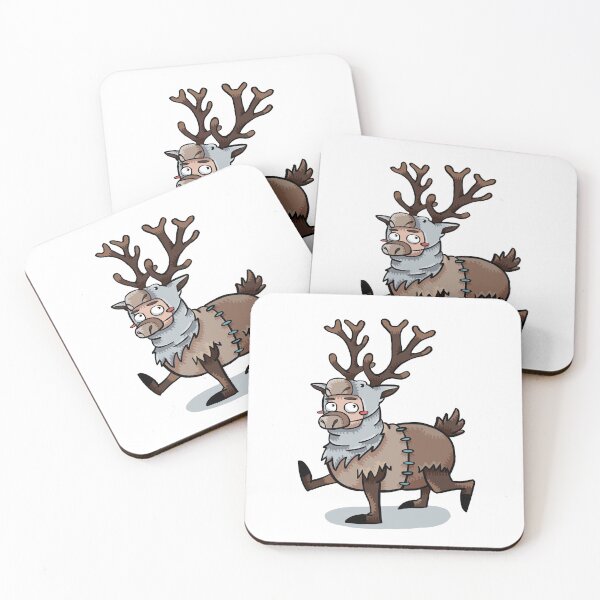 Item preview, Furry Friends in a Cute Fluffy Reindeer Onesie designed and sold by maak-and-illy.